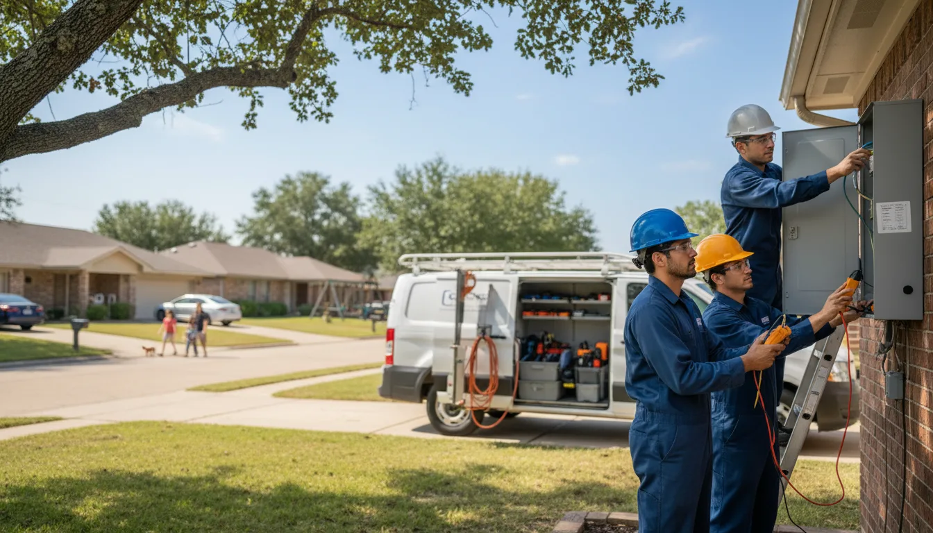 Certified electrician providing emergency electrical services in Kossuth, PA